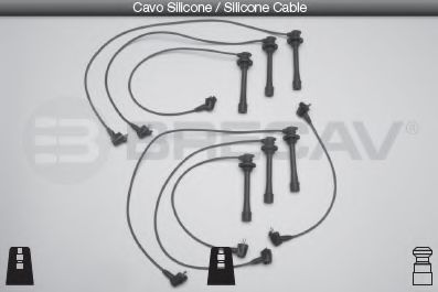 Комплект проводов зажигания BRECAV 33533