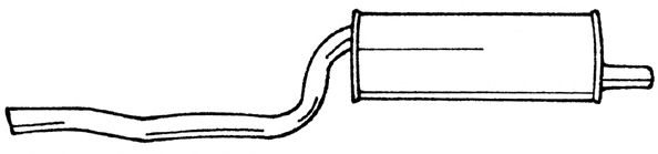 Глушитель выхлопных газов конечный SIGAM 12697