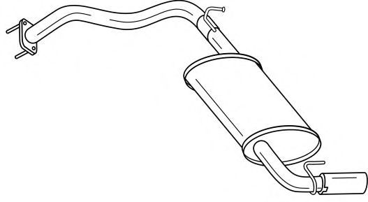 Глушитель выхлопных газов конечный SIGAM 34616