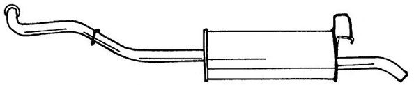 Глушитель выхлопных газов конечный SIGAM 50624