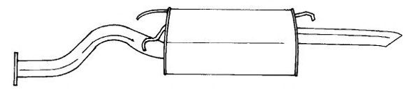 Глушитель выхлопных газов конечный SIGAM 65664