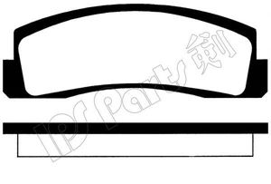 Комплект тормозных колодок, дисковый тормоз IPS Parts IBD-1000