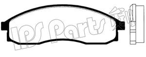 Комплект тормозных колодок, дисковый тормоз IPS Parts IBD-1192