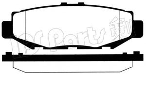 Комплект тормозных колодок, дисковый тормоз IPS Parts IBR-1212