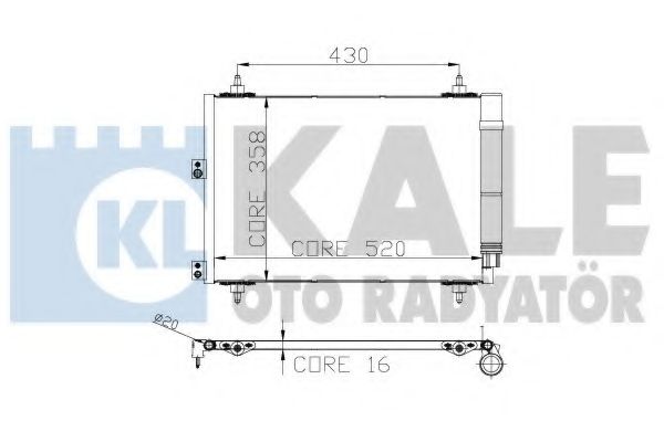 Конденсатор, кондиционер KALE OTO RADYATÖR 242900