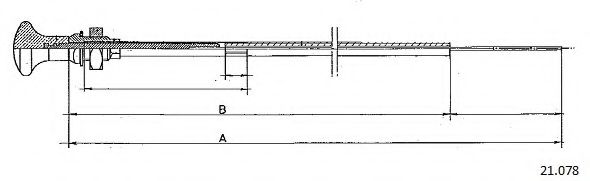 Тросик стартера CABOR 21078