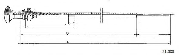 Тросик стартера CABOR 21083