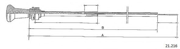Тросик стартера CABOR 21216