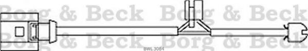 Сигнализатор, износ тормозных колодок BORG & BECK BWL3084