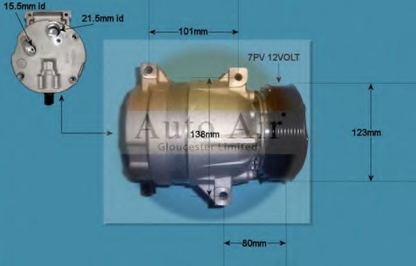 Компрессор, кондиционер AUTO AIR GLOUCESTER 14-1117