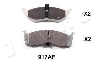 Комплект тормозных колодок, дисковый тормоз JAPKO 50917