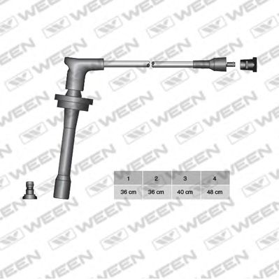 Комплект проводов зажигания WEEN 110-4063