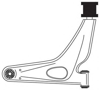Рычаг независимой подвески колеса, подвеска колеса FRAP 1148