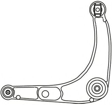 Рычаг независимой подвески колеса, подвеска колеса FRAP 2079