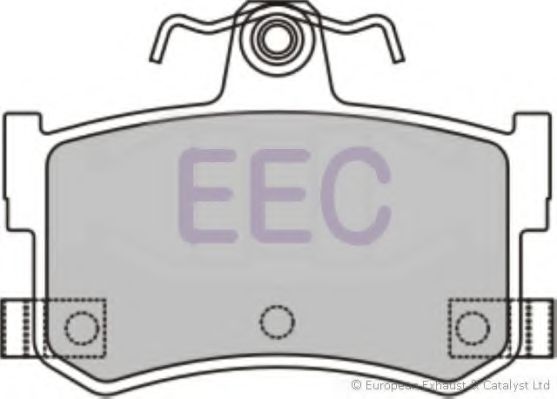 Комплект тормозных колодок, дисковый тормоз EEC BRP0834