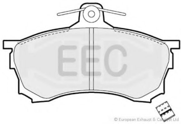 Комплект тормозных колодок, дисковый тормоз EEC BRP0879