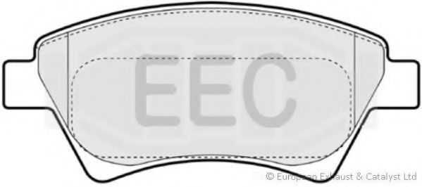 Комплект тормозных колодок, дисковый тормоз EEC BRP1308