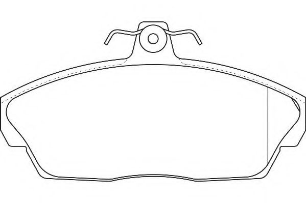 Комплект тормозных колодок, дисковый тормоз WAGNER WBP21515B