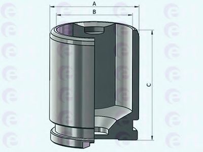 Поршень, корпус скобы тормоза ERT 151197-C