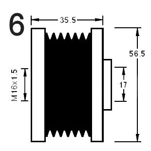 Механизм свободного хода генератора CEVAM 10270
