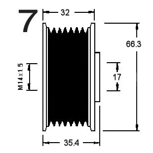 Механизм свободного хода генератора RPK 0381270