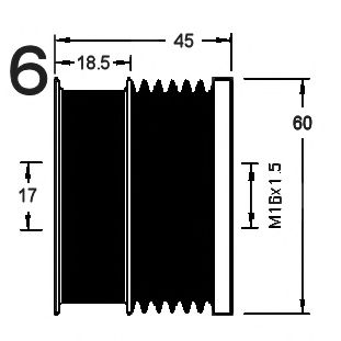 Механизм свободного хода генератора RPK 0381256