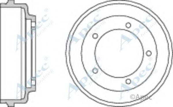 Тормозной барабан APEC braking DRM9712