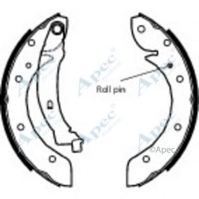 Тормозные колодки APEC braking SHU570