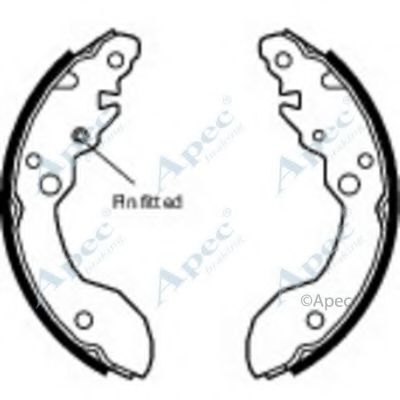 Тормозные колодки APEC braking SHU583