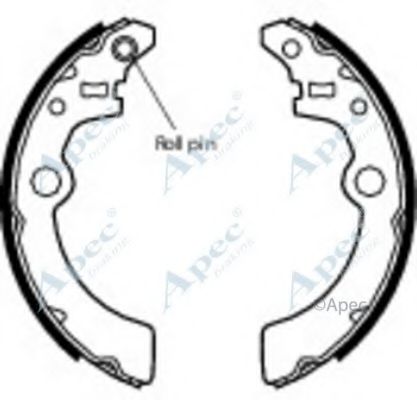 Тормозные колодки APEC braking SHU650