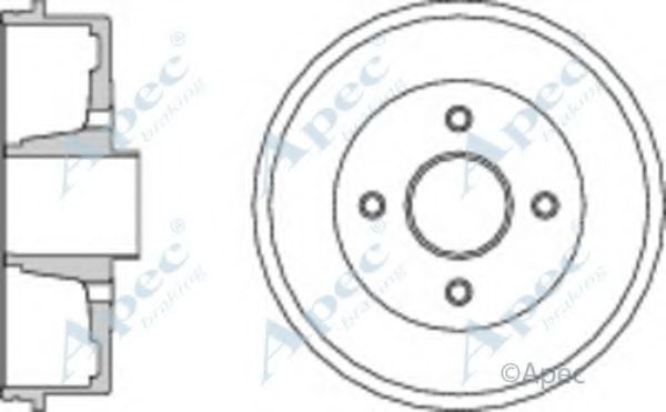 Тормозной барабан APEC braking DRM9911