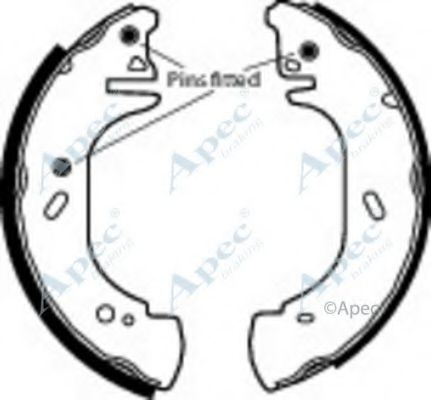 Тормозные колодки APEC braking SHU629