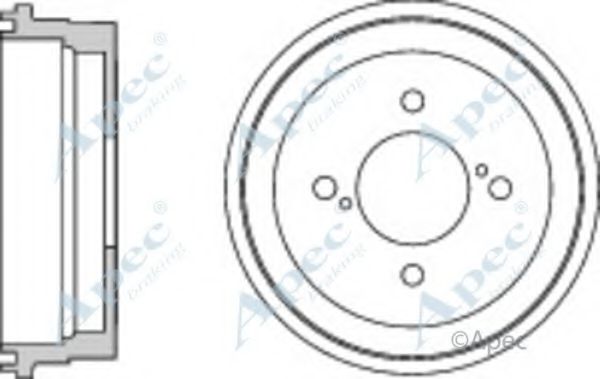 Тормозной барабан APEC braking DRM9965