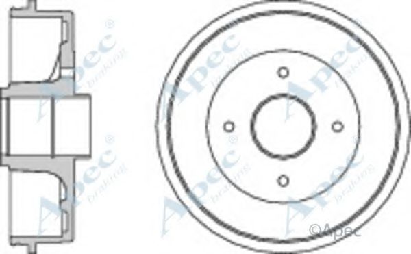 Тормозной барабан APEC braking DRM9161