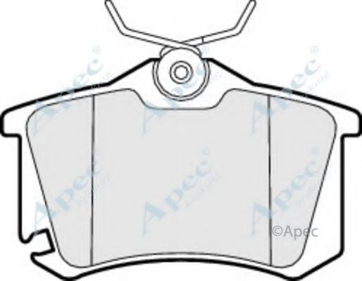 Комплект тормозных колодок, дисковый тормоз APEC braking PAD1419