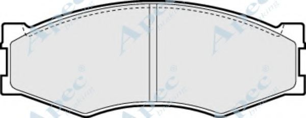 Комплект тормозных колодок, дисковый тормоз APEC braking PAD461