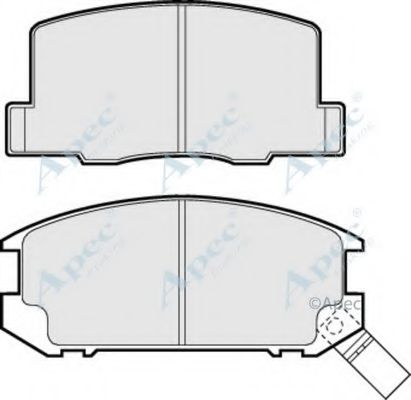 Комплект тормозных колодок, дисковый тормоз APEC braking PAD499