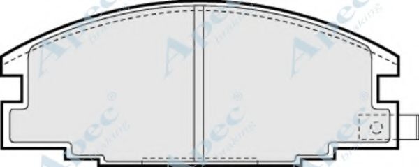 Комплект тормозных колодок, дисковый тормоз APEC braking PAD615