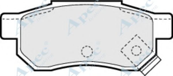Комплект тормозных колодок, дисковый тормоз APEC braking PAD688