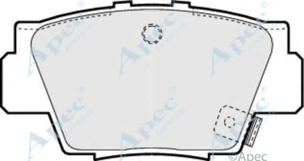 Комплект тормозных колодок, дисковый тормоз APEC braking PAD860