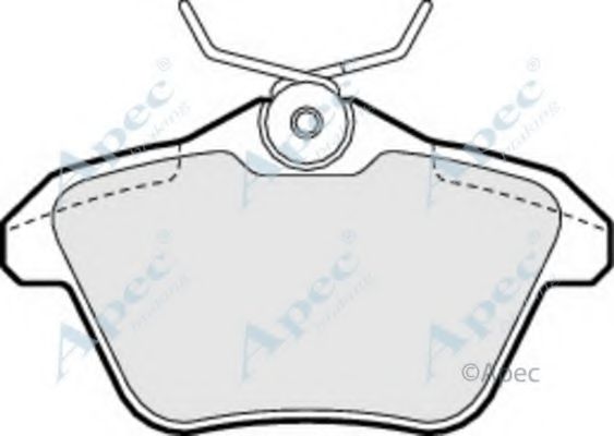 Комплект тормозных колодок, дисковый тормоз APEC braking PAD943