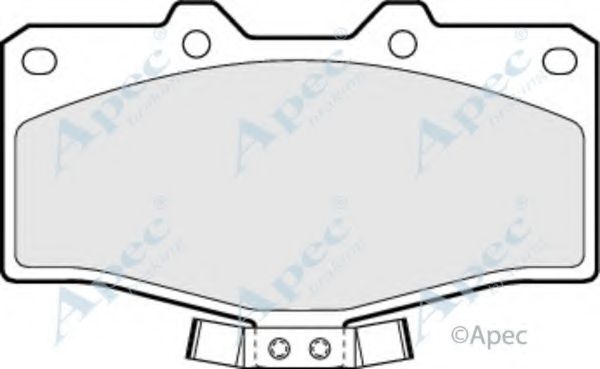 Комплект тормозных колодок, дисковый тормоз APEC braking PAD696