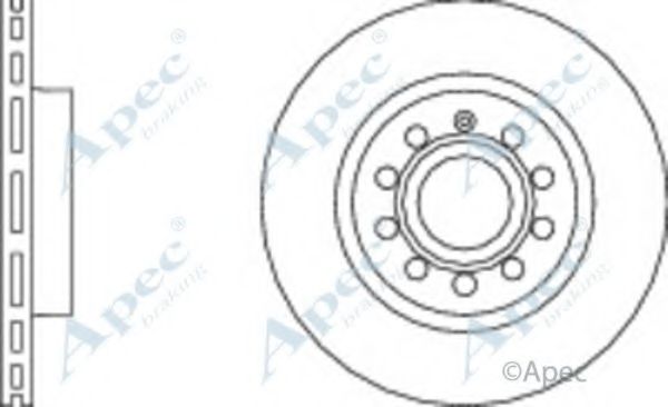 Тормозной диск APEC braking DSK2228