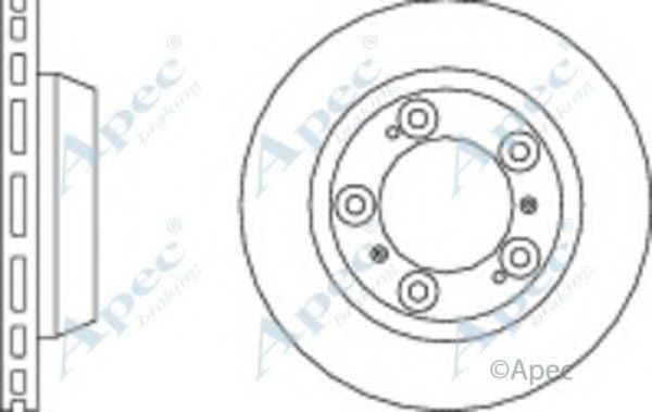 Тормозной диск APEC braking DSK2503