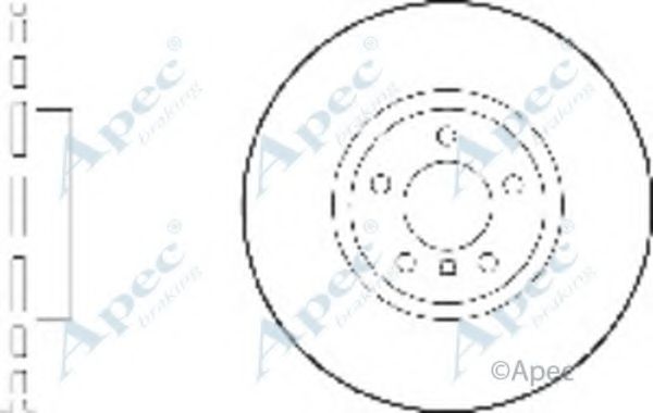 Тормозной диск APEC braking DSK2600