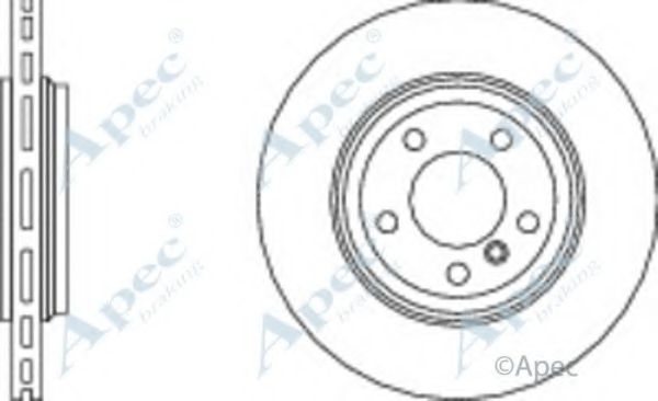 Тормозной диск APEC braking DSK2080