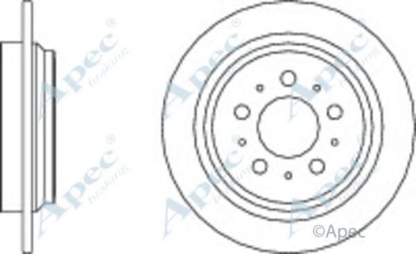 Тормозной диск APEC braking DSK2084