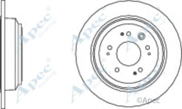 Тормозной диск APEC braking DSK2652