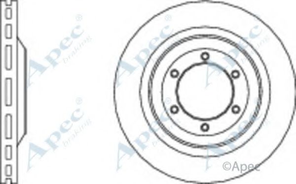 Тормозной диск APEC braking DSK2664