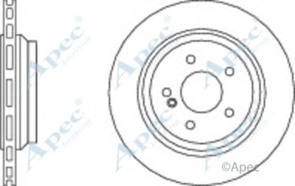 Тормозной диск APEC braking DSK2681